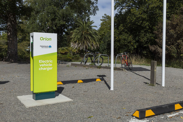 Orion EV charger in the Botannical Gardens